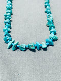 Amazing Vintage Native American Navajo Turquoise Heishi Blue Necklace Old-Nativo Arts