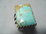 Gorgeous San Felipe Native American Royston Turquoise Sterling Silver Ring-Nativo Arts