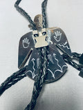 Native American Superior Santo Domingo Turquoise Sterling Silver Bolo-Nativo Arts