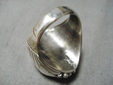 Incredible Vintage Native American Navajo Royston Turquoise Sterling Silver Ring-Nativo Arts