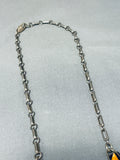 One Of Most Intricate Ever Vintage Native American Navajo Shell Inlay Sterling Silver Necklace-Nativo Arts