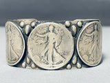 Excellent San Felipe Sterling Silver Coin Bracelet-Nativo Arts