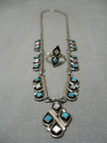 Amazing Vintage Navajo Ed Gruber Sterling Silver Native American Ring Set-Nativo Arts