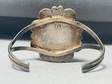 Superior Vintage Native American Navajo Morenci Turquoise Sterling Silver Bracelet-Nativo Arts