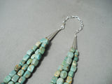 Native American Dan Coriz Santo Domingo Royston Turquoise Sterling Silver Necklace-Nativo Arts