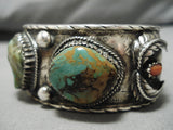 Quality Vintage Native American Navajo Royston Turquoise Sterling Silver Bracelet Cuff-Nativo Arts