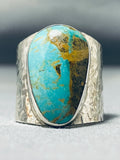 Fabulous Native American Navajo Royston Turquoise Sterling Silver Ring-Nativo Arts