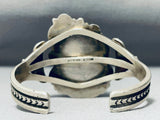 Randy Tom Vintage Native American Navajo Gilbert Turquoise Sterling Silver Bracelet-Nativo Arts