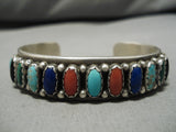 Incredible Vintage Native American Navajo Turquoise Sterling Silver Bracelet-Nativo Arts
