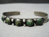 Wonderful Vintage Native American Navajo Cerrillos Turquoise Sterling Silver Bracelet-Nativo Arts