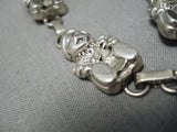 Museum Vintage Native American Navajo Storyteller Sterling Silver Necklace Old-Nativo Arts