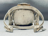 One Of The Best Ever Vintage Native American Navajo Petrified Wood Sterling Silver Bracelet-Nativo Arts