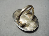 Ultra Impressive Vintage Native American Navajo Spiny Oyster Sterling Silver Ring Old-Nativo Arts
