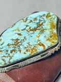 One Of The Biggest Ever Vintage Native American Navajo Royston Turquoise Sterling Silver Ketoh-Nativo Arts