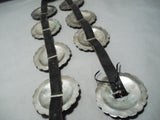Heavy Montrous Vintage Native American Navajo Sterling Silver Concho Belt Old-Nativo Arts