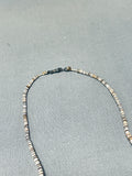 Native American Exceptional Vintage Santo Domingo Old Kingman Turquoise Sterling Silver Necklace-Nativo Arts