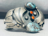 One Of The Finest Vintage Native American Navajo Morenci Turquoise Sterling Silver Bracelet-Nativo Arts