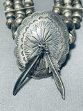Tight Choker Vintage Native American Navajo Sterling Silver Tubule Necklace-Nativo Arts