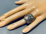 Fascinating Native American Navajo Sterling Silver 12k Gold Ring-Nativo Arts