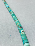 Native American Striking Vintage Santo Domingo Royston Turquoise Sterling Silver Necklace-Nativo Arts