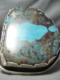 One Of The Biggest Best Vintage Native American Navajo Bisbee Turquoise Sterling Silver Bracelet-Nativo Arts