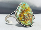 Captivating Vintage Native American Zuni Boulder Royston Turquoise Sterling Silver Bracelet-Nativo Arts