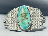 Exquisite Vintage Native American Navajo Royston Turquoise Sterling Silver Bracelet-Nativo Arts
