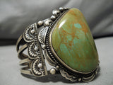 One Of The Best Native American Navajo Royston Turquoise Sterling Silver Bracelet-Nativo Arts