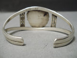 Incredible Vintage Native American Navajo Vivid Spiderweb Turquoise Sterling Silver Bracelet-Nativo Arts