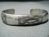 Fabulous Navajo Native American Sterling Silver Bracelet-Nativo Arts