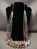 Beautiful Vintage Santo Domingo Turquoise Shell Necklace-Nativo Arts