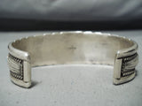 Magnificent Vintage Native American Navajo 9 Kingman Turquoise Sterling Silver Bracelet-Nativo Arts