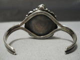 So Vivid!! Vintage Native American Navajo Carico Lake Turquoise Sterling Silver Bracelet Old-Nativo Arts