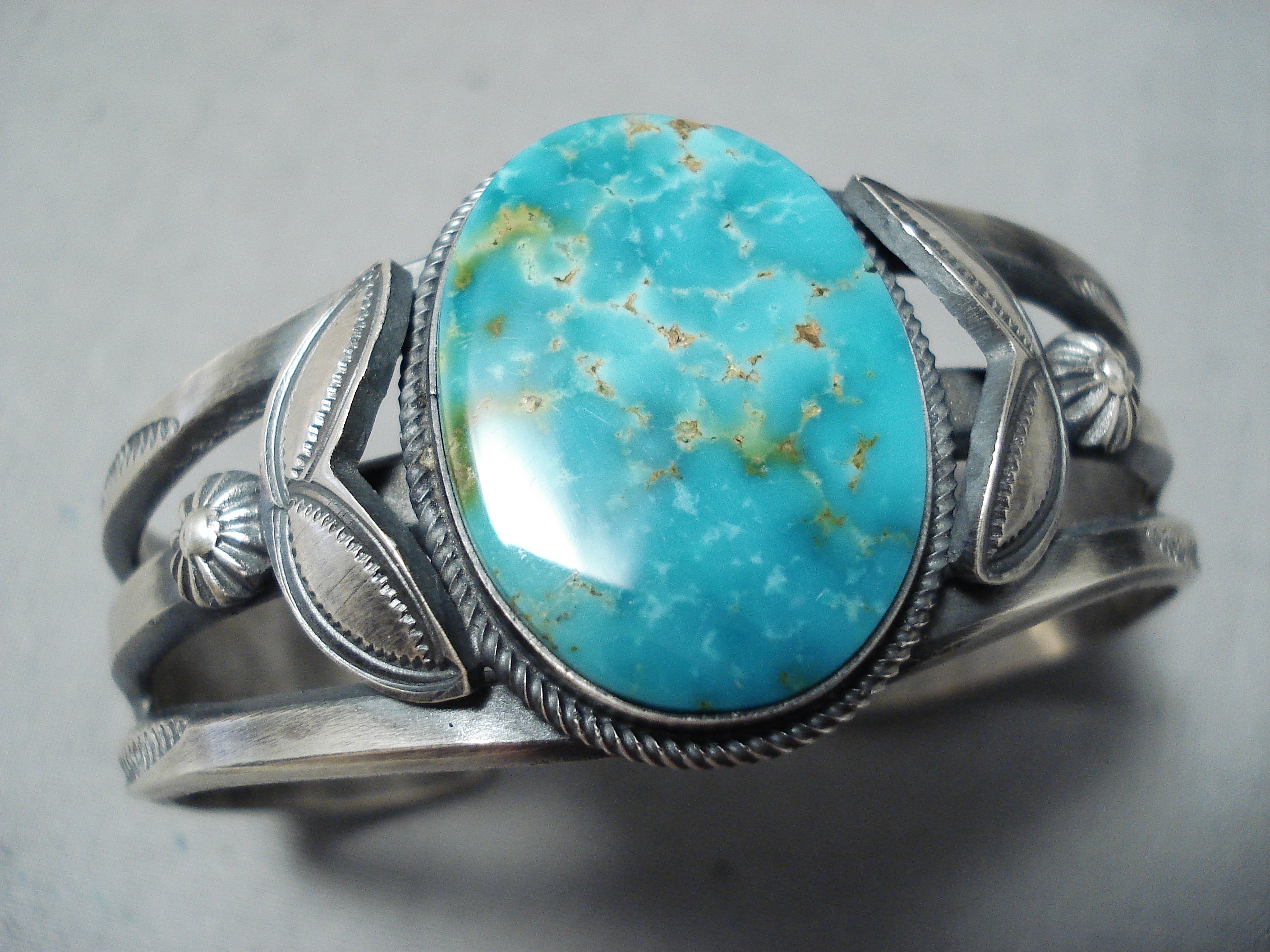 Opulent Vintage Native American Navajo Henry Morgan Turquoise
