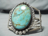 Big Authentic Vintage Native American Navajo Royston Turquoise Sterling Silver Bracelet-Nativo Arts