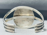 Pueblo Gold Vintage Native American Navajo Sterling Silver Bracelet Cuff-Nativo Arts