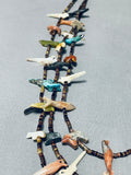 Drop Dead Gorgeous Vintage Native American Zuni Turquoise Sterling Silver Necklace-Nativo Arts