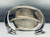Museum Quality Vintage Native American Navajo Morenci Turquoise Sterling Silver Bracelet-Nativo Arts