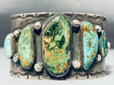 Museum Crazy Vintage Native American Navajo Royston Turquoise Sterling Silver Bracelet-Nativo Arts