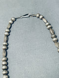Jimmy Henderson Vintage Native American Navajo Turquoise Sterling Silver Necklace-Nativo Arts