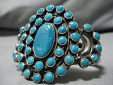 Important Vintage Native American Navajo Dean Brown Turquoise Sterling Silver Bracelet-Nativo Arts
