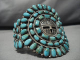 Best Vintage Native American Navajo Larry Moses Begay Turquoise Kachina Sterling Silver Bracelet-Nativo Arts