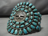 Best Vintage Native American Navajo Larry Moses Begay Turquoise Kachina Sterling Silver Bracelet-Nativo Arts