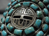 Best Vintage Native American Navajo Larry Moses Begay Turquoise Kachina Sterling Silver Bracelet-Nativo Arts