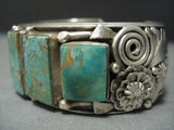 Best Vintage Navajo Ben Begaye Navajo Royston Turquoise Sterling Native American Jewelry Silver Bracelet-Nativo Arts
