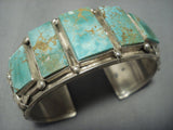 Best Vintage Navajo Ben Begaye Navajo Royston Turquoise Sterling Native American Jewelry Silver Bracelet-Nativo Arts