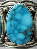 Biggest Craziest Native American Navajo 307 Gram Morenci Turquoise Sterling Silver Bracelet-Nativo Arts