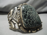 Important New Lander Blue Turquoise Native American Navajo Tso Sterling Silver Bracelet-Nativo Arts