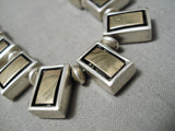 Native American Important Vintage 14k Gold Thicker Sterling Silver Necklace-Nativo Arts