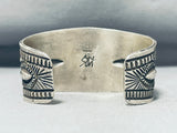 Important Expert Silver Work Vintage Native American Navajo Turquoise Sterling Silver Bracelet-Nativo Arts